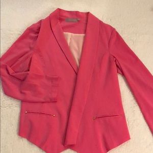Hot pink size Medium unstructured blazer